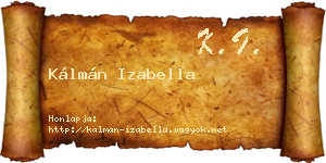 Kálmán Izabella névjegykártya